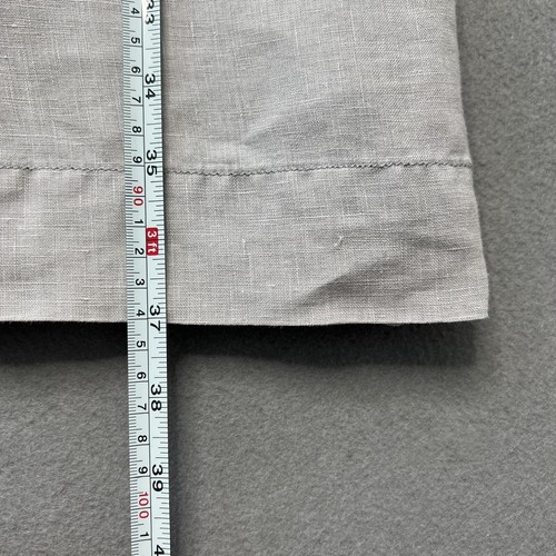 Sandwich Dress UK 10 Light Grey Linen Blend V-Neck 3/4 Sleeve Pockets Casual - Picture 3 of 10