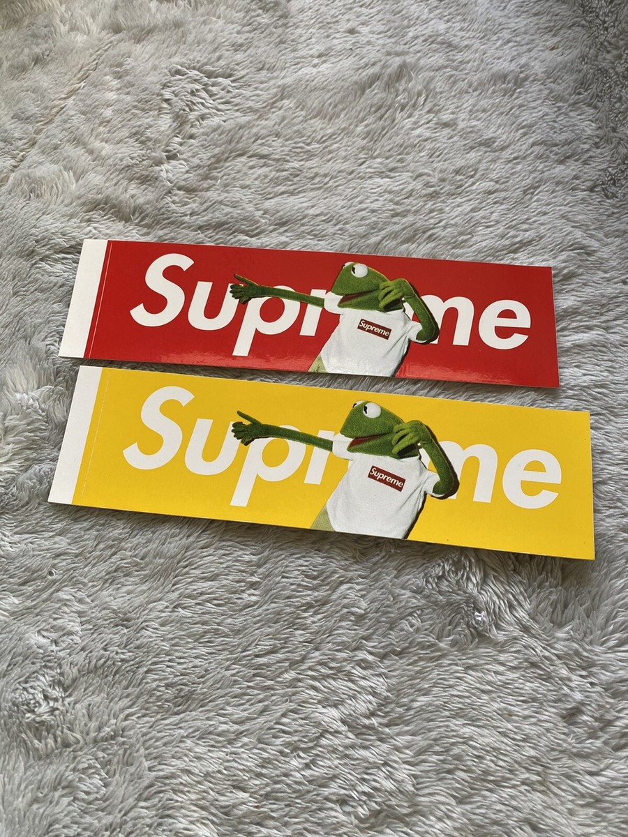 Supreme カーミット ボックスロゴ ステッカー ブルー Kermit Supreme 'Kermit The Frog Box Logo Sticker'ボックスロゴ