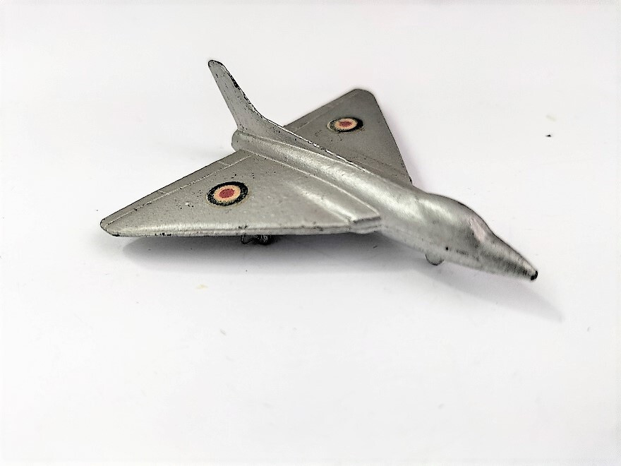Jouet Ancien Avion Mercury Avro 707 A - Réf 406, échelle 1/36, Blanc, Occasion