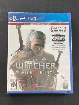 The Witcher 3 Wild Hunt Standard Edition (PS4), Brand New, Factory Sealed, New