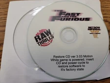 FAST & FURIOUS RAW THRILLS DELL RECOVERY DISK V3.03 Motion Only, USED WORKING