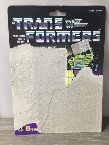 1984 Transformers LONG HAUL CARDBACK Hasbro G1 Vintage Action Figure Tech Specs
