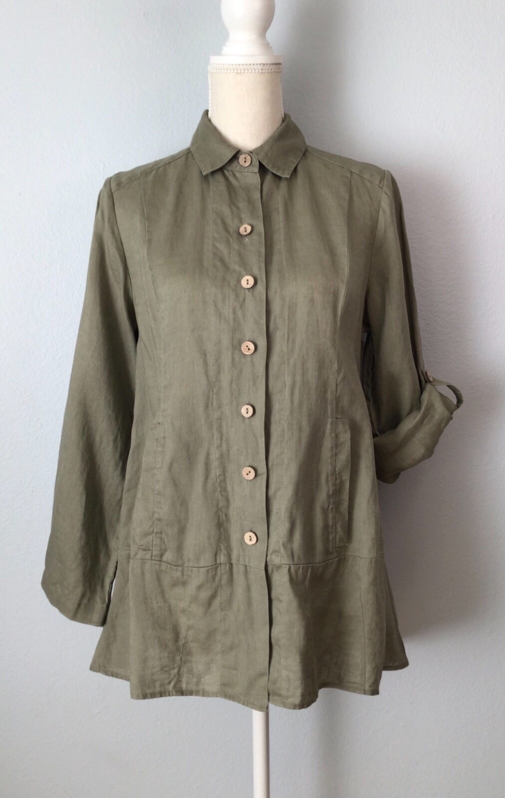 Soft Surroundings Island Breeze Shirt Blouse Linen - image 7