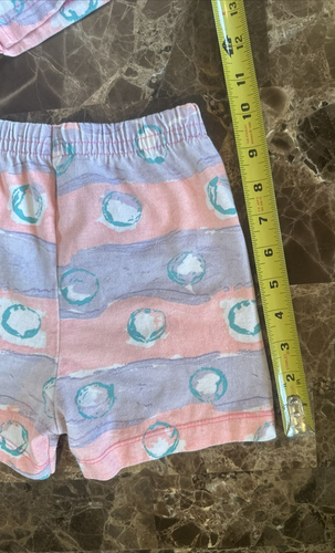 Vtg OP RAINBOW Tricolor Bright Ocean Pacific Set Outfit Neon USA 5T? Cutesy HTF - Picture 17 of 19