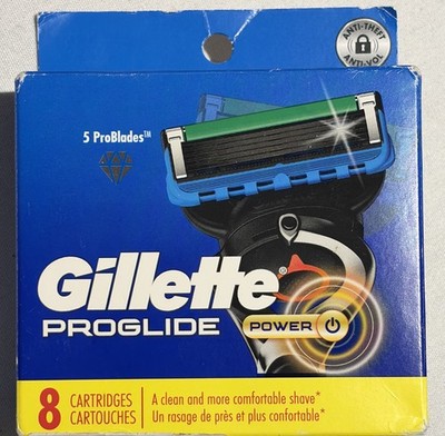 Gillette ProGlide Power 5-Blade Cartridge Refills 8ct For Fusion5/ProGlide -F430