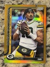 2025 Topps Chrome #109 Jordan Love Image Variation SP Gold Refractor /50 🔥 