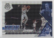 2020-21 Panini Mosaic Montage White Prizm 1/25 Kristaps Porzingis #10 0ex8