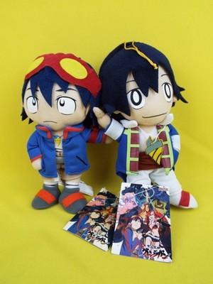 2 x GE Animation Gurren Lagann Simon & Supreme Commander Simon 8 Zoll Plüsch