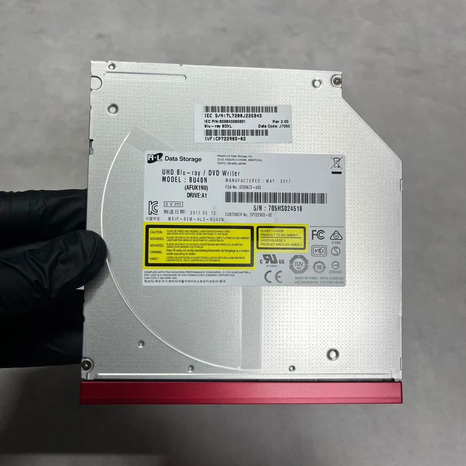 Ультратонкий дисковод LG BU40N Blu-ray DVD BDXL SATA б/у компактный оптический протестирован хорошо - Изображение 2 из 4