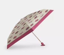 Coach Sand Multi UV Protection Mini Umbrella With Candy Print CDF39 - NWT