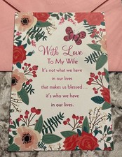 Mother  s Day To My Wife With Love    5.5  x 8  Religious Greeting Card