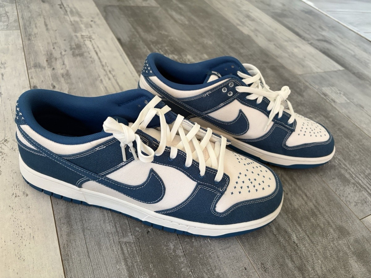 Nike Dunk Low Retro SE Sashiko Industrial Blue DV0834-101 Sz 15 