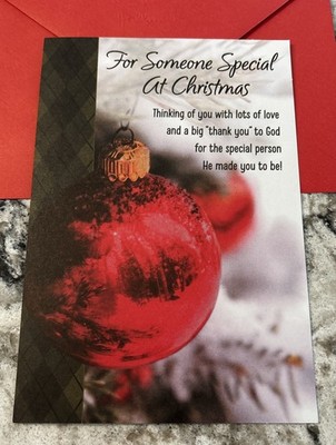 Christmas For Someone Special Blessings 5''x7'' Religious Greeting Card