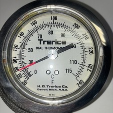 Trerice 52-2413 Dial Thermometer 30-240F 0-115C Dual Scale NOS Surplus 522413