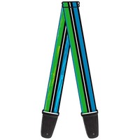 Guitar Strap - Scribble Stripes Blue/Green/White (Us Import) Acc Neu