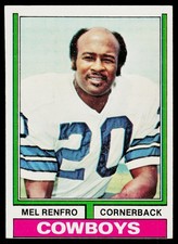 Mel Renfro, 1974 Topps, #106, Dallas Cowboys,