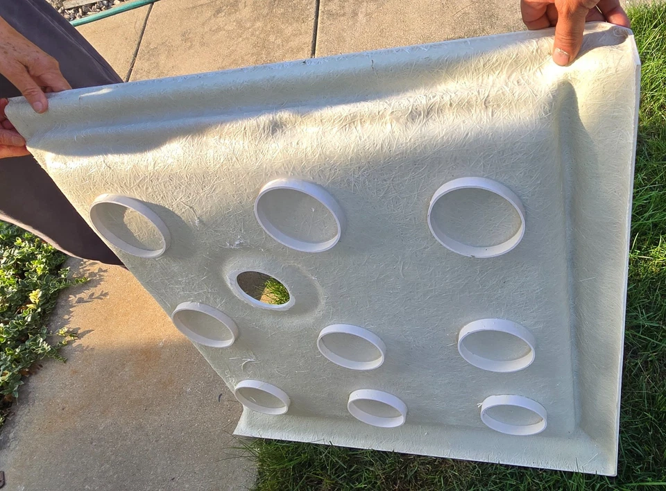 DreamLine SlimLine 36 pulgadas D x 36 pulgadas. Drenaje de esquina doble umbral blanco Foto 3 de 4