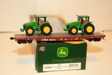 BNSF 53' Flatcar W/John Deere Tractors #585318. Athearn N scale.