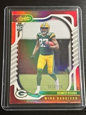 2022 Panini Absolute Romeo Doubs #135 Spectrum Red /100 Rookie Green Bay Packers