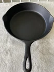 Griswold Erie PA # 8 704 L Small Bock Logo Cast Iron Skillet Restored