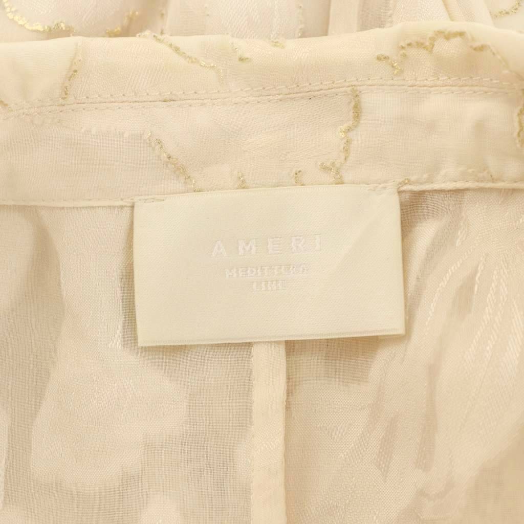 Ameri VINTAGE Beige Sheer Tailored Jacket Double … - image 4