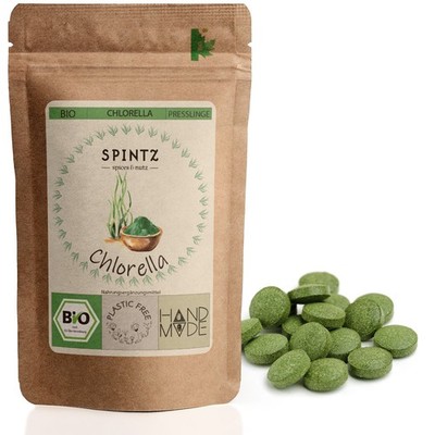 1000g Bio Chlorella Presslinge 500mg je Tablette | 2000 Algen Tabs ohne Zusätze