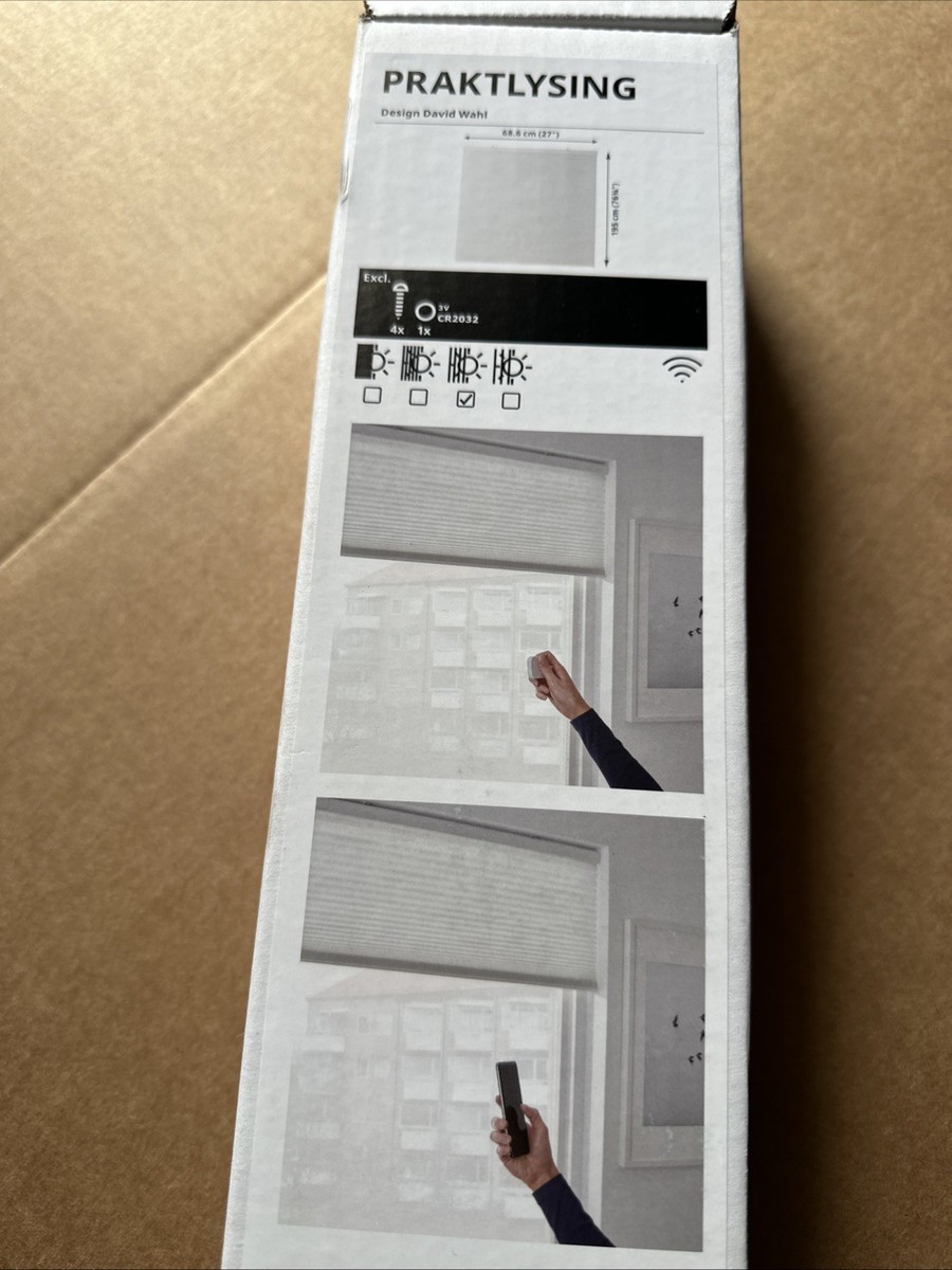 IKEA PRAKTLYSING Smart Cellular Blind 27x76¾