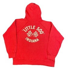 Vintage 70s “Little 500” Race Hoodie Mens XS Racing Indiana Motorsports USA Made