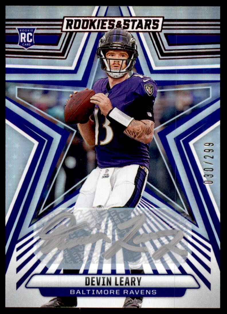 Devin Leary Panini Rookies & Stars #127 Autograph-Longevity