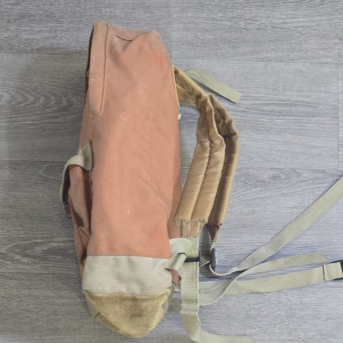 Vintage Camp Ways Backpack 70s Daypack KKK Zip Leather Bottom Faded & Dirty - Picture 8 of 20