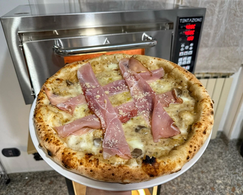 Forno per pizza elettrico Tentazione MAX GT4 Digitale 3000w 500c grande41.5x41.5 - Bild 4 von 4