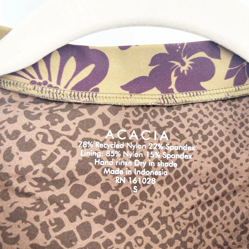 Traje de baño Acacia x Free People para mujer Vahine Floral Costa Surf Top de baño talla S Foto 4 de 4