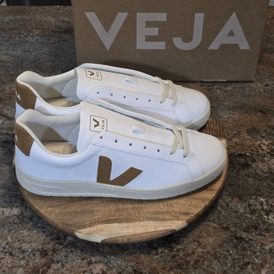 VEJA Urca CWL White Camel - Mens Size 12 - White Leather Casual Shoes Sneakers