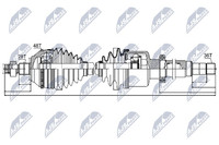 NTY Antriebswelle NPW-FR-041 FüR Ford Transit Bus Tourneo Tdci