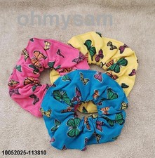 CLOSEOUT 3 2 1 NEW COLOR STRETCH SCRUNCHIES / PONYTAIL HOLDER 5 1/2 "/ BUTTERFLY