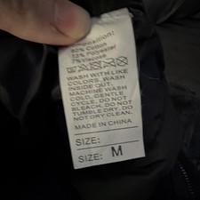 Men's Black Denim Cargo Jeans Size M Solid Cotton/Poly Machine Washable
