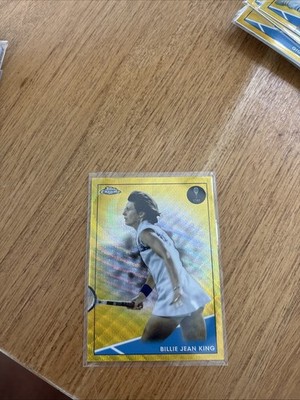 2021 Topps Chrome Gold Refractor 02/50 Billie Jean King #35 HOF