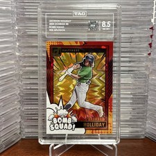 2024 Donruss #8 Jackson Holliday Bomb Squad Red Xplosion 46/99 TAG 8.5!!