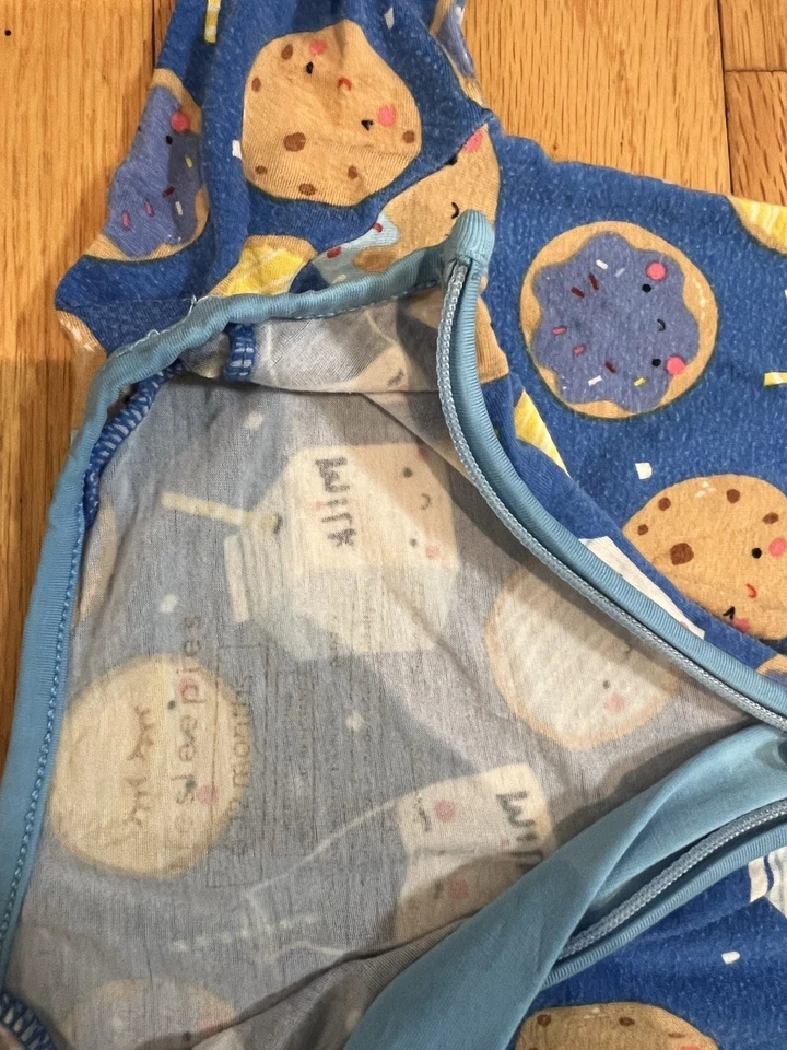 Lote Little Sleepies - 3 huevos de bambú Zippy 6-12 meses, granja, galletas Foto 4 de 4