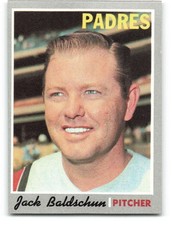 1970 Topps #284 Jack Baldschun NM Near Mint Padres   ID:229198