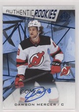 2021 Upper Deck SP Game Used Authentic Rookies Blue Dawson Mercer #143 Auto 0f5t
