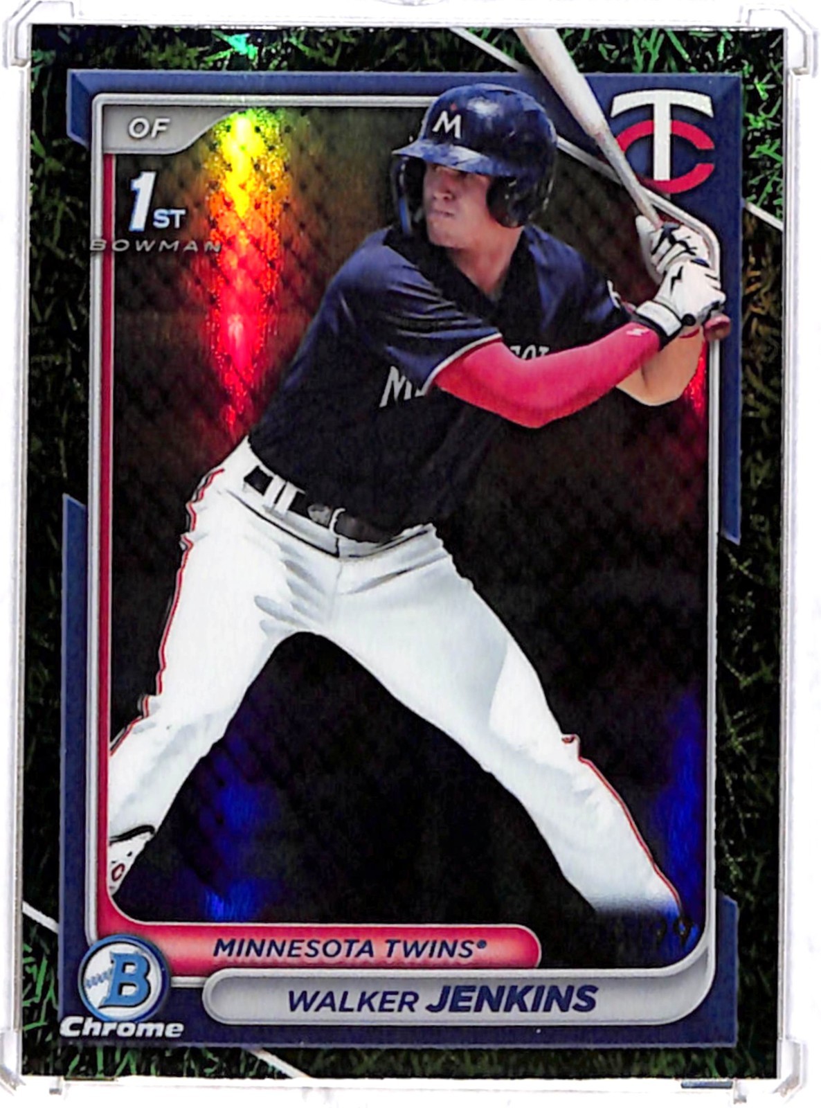 2024 Bowman Chrome 1st Prosepct Walker Jenkins Grass Refractor #BCP-43 76/99