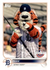 2022 Topps Opening Day Mascots #M-8 Paws Detroit Tigers