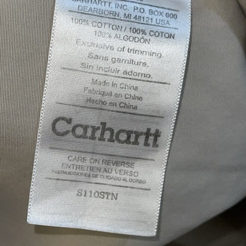 Carhartt Men's Short Sleeve Button Down Canvas Work Shirt Size L - Picture 8 of 9