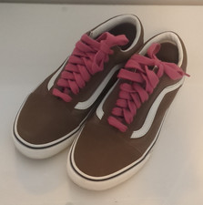 VANS Old Skool Sneaker Low Top Schnürung Braun/Pink/Weiß EU 40 Skate