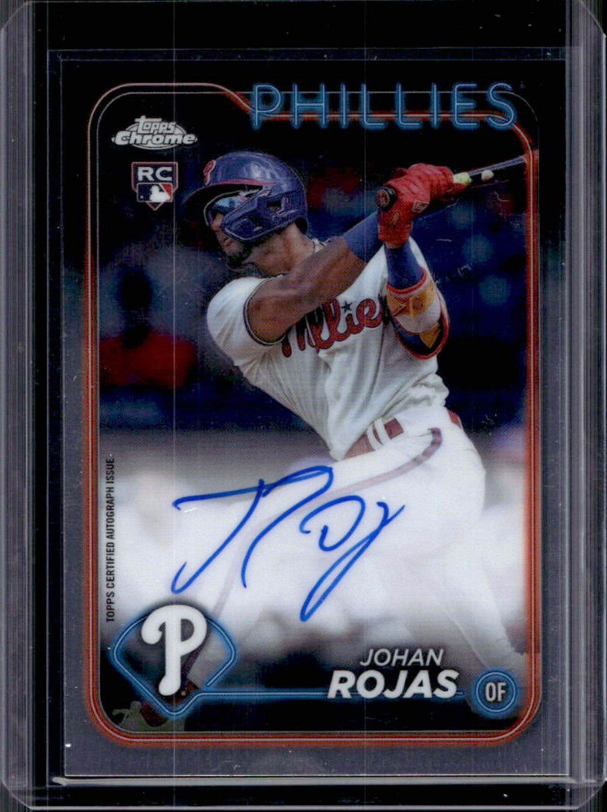 2024 Topps Chrome Update Johan Rojas Auto RC Rookie #RA-JRO Phillies