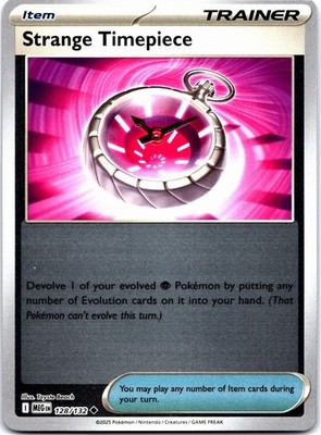 Pokemon - Strange Timepiece 128/132   - Reverse Holo - Mega Evolution - NM/M