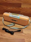Sharp QT-50P Peach Color AM FM Boombox Radio Cassette Stranger Things PLEAS READ