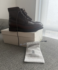 Brunello Cucinelli Men s Brown Leather Wingti...