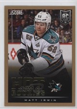 2013-14 Score Hot Rookies Gold Matt Irwin #618 0a4
